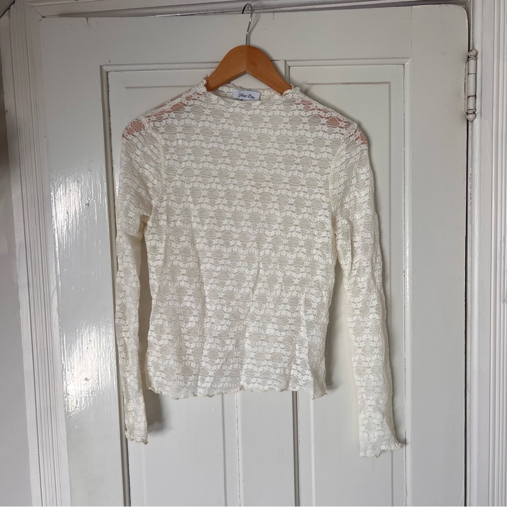 White Lacey Top